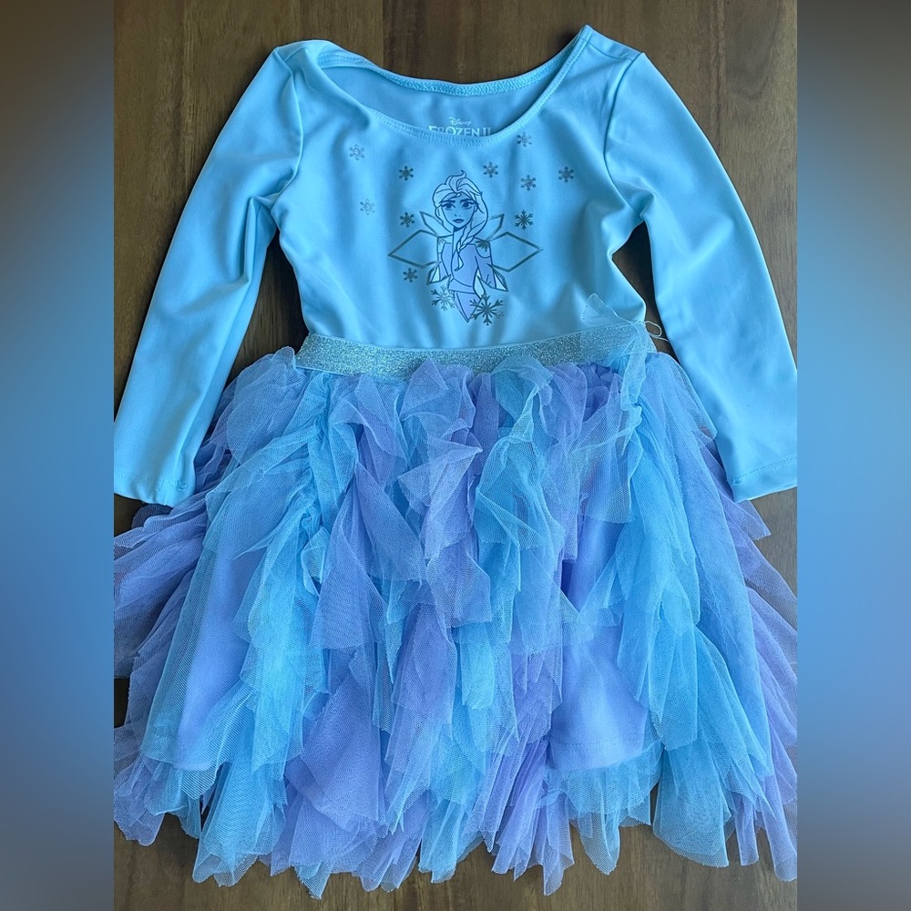 Toddler Girls Disney Frozen Elsa Tulle Tutu Dress